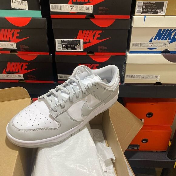 Nike Other - Brand New Nike Dunk Low White Grey Fog Size 14